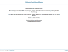 Tablet Screenshot of mainuferlauf.de